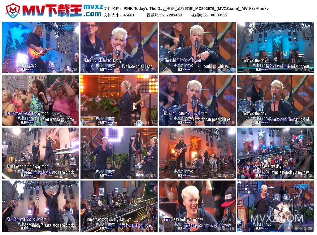 P!NK-Today's The Day_英语_流行歌曲_MC802576